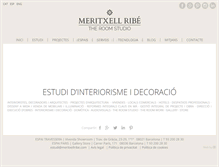 Tablet Screenshot of meritxellribe.com